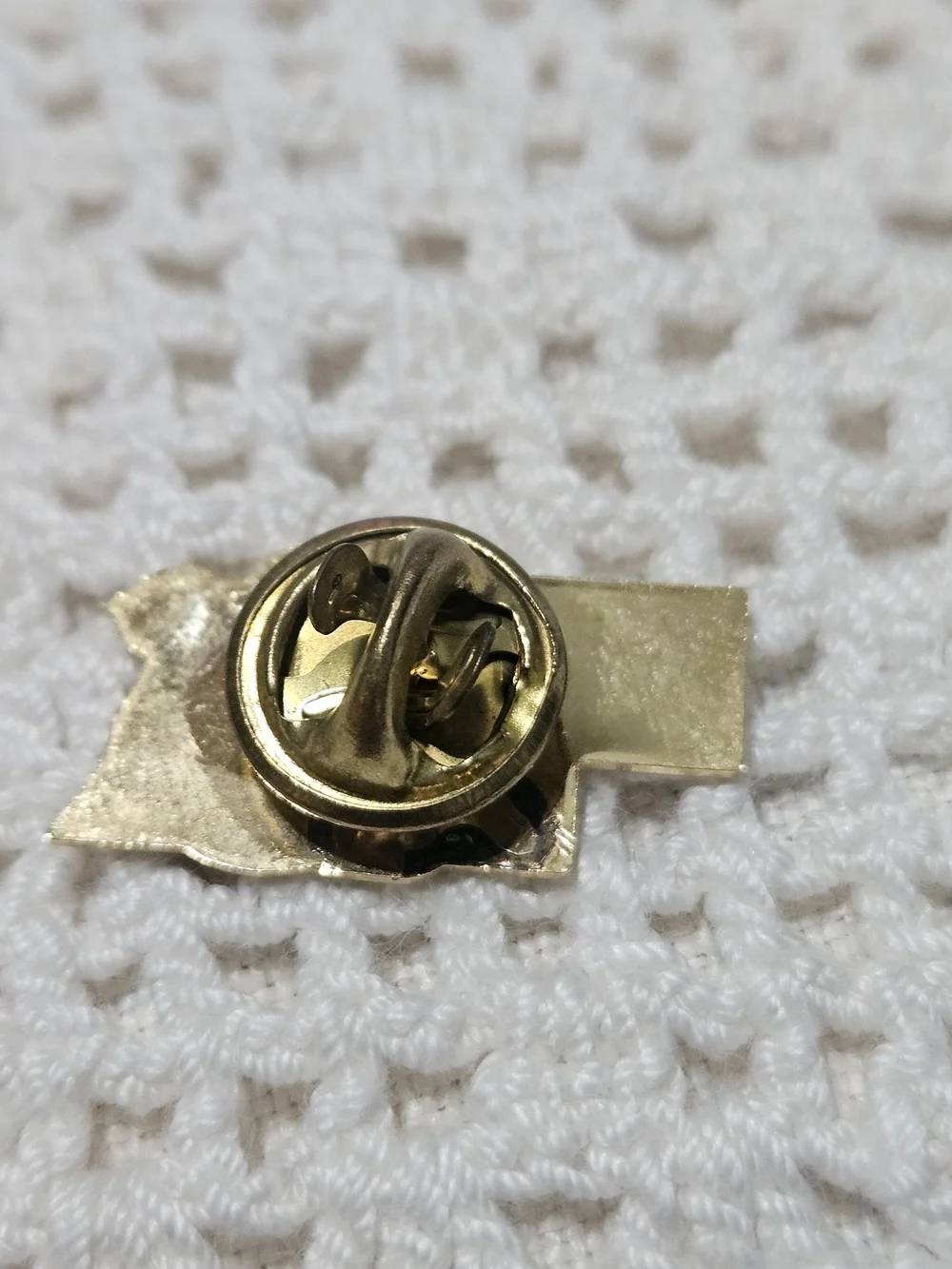 Cornhusker State Games 1989 Enamel Pin - Red & Yellow